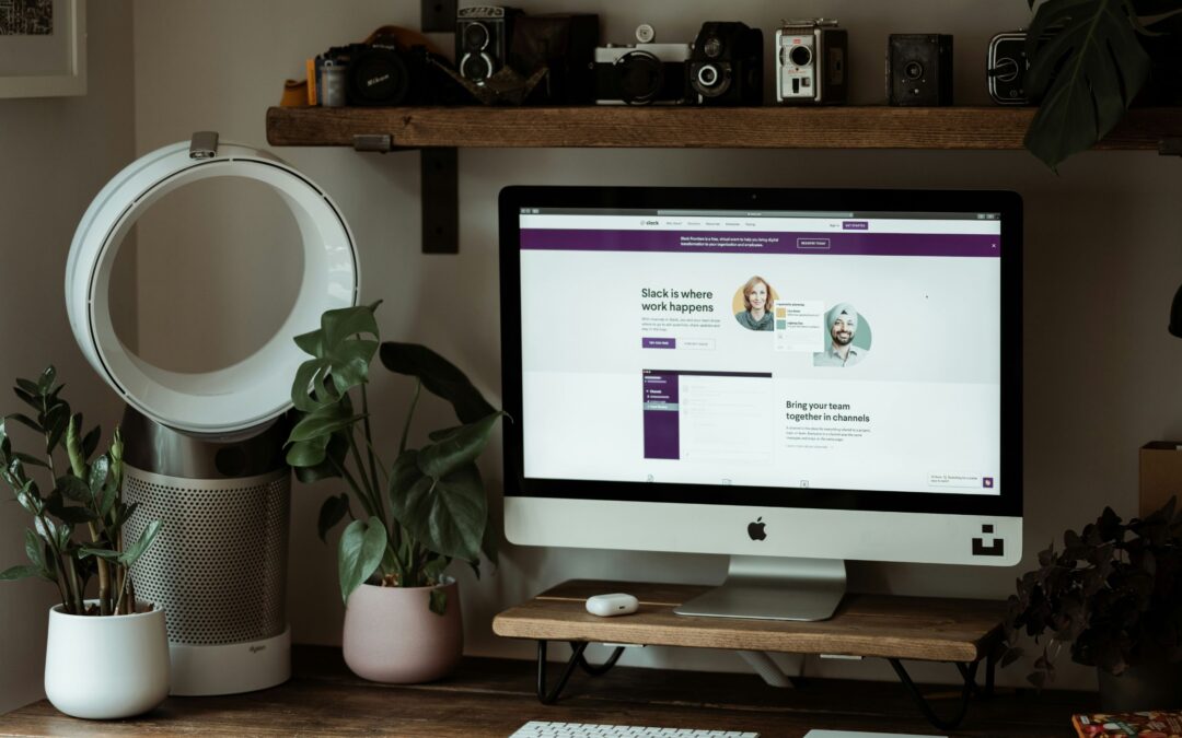 Professional business website displayed on a computer, representing ways to build trust with potential clients online